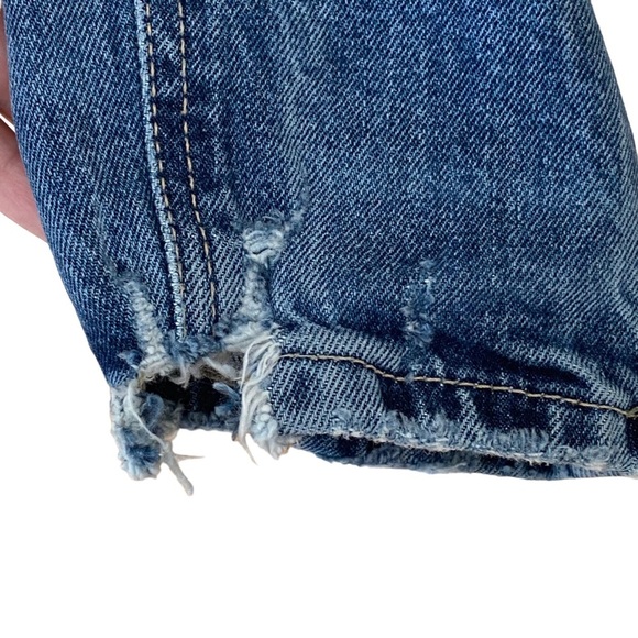 Zara High-Rise‎ Distressed Slim Ankle Jeans - Picture 10 of 13